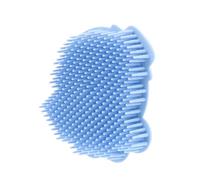 HEATSHAKING Spazzola per Bagno in Silicone e Ragazzo Ragazza, Morbida e Massaggiante, per Pulizia Corpo e Chioma, Colore Blu, Adatta per Bagnetto