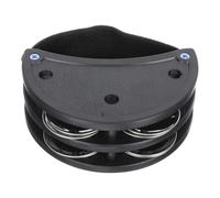 HEATSHAKING Tamburello a Piedi Con Doppia Serie Di Campanelli Metallici, Strumento a Percussione Per Ragazzo Ragazza, Suono Jingle Nitido Per Festa, Gioco e Sviluppo Musicale