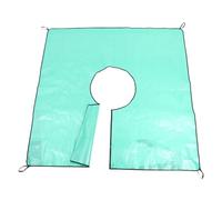 HEATSHAKING Telo con Foro per Alberi 200x200cm in Pp Resistente per Potatura e Giardinaggio con Cinghie di Fissaggio Versatile per Esterni e Protezione Piante