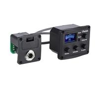 HEATSHAKING Ukulele Pickup con Equalizzatore e Accordatore LCD Digitale Piezo per Chitarra Acustica e Folk con Controllo Volume e Indicatore Batteria Accessorio Essenziale per Accordatura