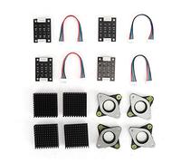 Heatsinks Vibration Dampers Set for NEMA17 Stepper Motor, 3D Printer Accessories Kit with Heat Sink and Degaussizer, Noise Reduction and Overheat Protection Components for 3D Print