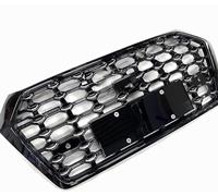 HEAU Griglia Centrale Paraurti Anteriore per Audi Q5 2018, Auto Griglia Anteriore Radiatori, Nido d'Ape Grille Accessori Modificati
