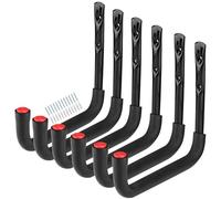 Heavdace Gancio per garage, gancio portaoggetti, 25 cm, supporto da parete per scale, biciclette, attrezzi da giardino, sedia pieghevole, pala, tubo