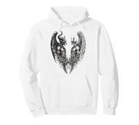 Heaven And Hell Demon Angel Skull Gothic Tattoo Felpa con Cappuccio