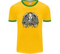 Heaven & Hell Angel Teschio Giorno Dei Morti Uomo Ringer