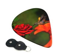 Heaven Hummingbird Plettri per chitarra con stampa di 6 plettri per chitarra elettrica acustica per basso, chitarre acustiche elettriche e ukulele, set sottile di spessore medio da 0,46 mm