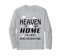 Heaven is My Home Christian Religious Jesus Maglia a Manica