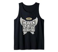 Heaven Is My Home I'm Just Here Reclutamento Christian Divertente Canotta