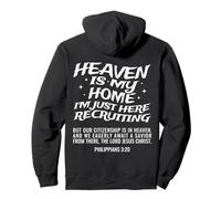 Heaven Is My Home I'm Just Here Reclutamento sul Retro Felpa con Cappuccio