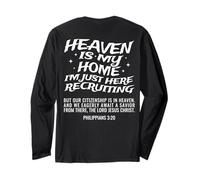 Heaven Is My Home I'm Just Here Reclutamento sul Retro Maglia a Manica