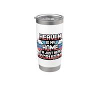 Heaven Is My Home I'm Just Here Recruiting Bicchiere termico in acciaio inox doppia parete