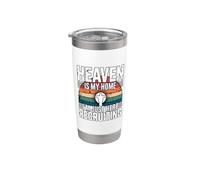 Heaven Is My Home I'm Just Here Recruiting Bicchiere termico in acciaio inox doppia parete