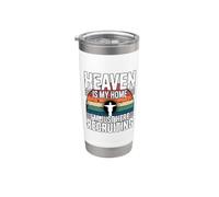 Heaven Is My Home I'm Just Here Recruiting Bicchiere termico in acciaio inox doppia parete