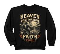 Heaven is The Destination, Faith is The Fuel - Motorcycle Felpa