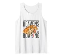 Heaven Roars Tiger Lightning Watercolor Graphic Canotta