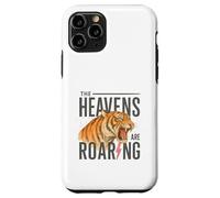 Heaven Roars Tiger Lightning Watercolor Graphic Custodia per iPhone 11 Pro