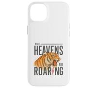 Heaven Roars Tiger Lightning Watercolor Graphic Custodia per iPhone 14 Plus