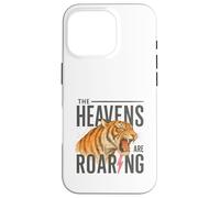 Heaven Roars Tiger Lightning Watercolor Graphic Custodia per iPhone 16 Pro