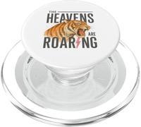 Heaven Roars Tiger Lightning Watercolor Graphic PopSockets PopGrip per MagSafe