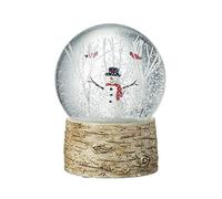 Heaven Sends Christmas Snowman - Palla di neve con pettirossi e alberi