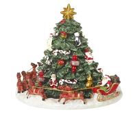 Heaven Sends Slitta e albero di Babbo Natale girevole musicale, 16 cm
