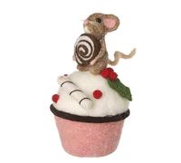 Heaven Sends Topolino in feltro da appendere su cupcake, 9 x 9 x 16 cm, decorazione