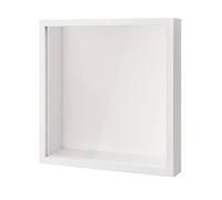 heavenlife Cornice 3D Profonda per Oggetti, 3D Ombra Profonda Box, Cornice Portafoto 3D con Foglio Acrilico Trasparente, Cornice Contenitore per Medaglia Souvenir Regali Fiore (Bianco 27x27cm)