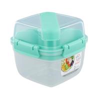 heavenlife Porta Pranzo con 2 Scomparti, 1400ml Bento Box con Forchetta e Coltello, Lunch Box Riscaldabile, Contenitore per Pranzo e Insalata per Scuola Lavoro Picnic