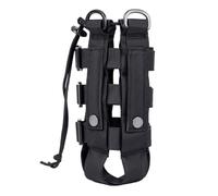heavenlife Tattiche Porta Borraccia, Borsa per Borraccia Molle 1,5 L, Porta Borraccia Zaino Tattico, Portabottiglie Tattiche Molle con Coulisse per Campeggio Trekking (Nero)
