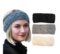 HEAVENLY HIMALAYAN Fascia per la testa, 100% realizzata a mano, morbida lana del Nepal, supporta le mamme nel commercio etico, spesso, extra largo, in tessuto invernale ed estivo, scaldaorecchie da