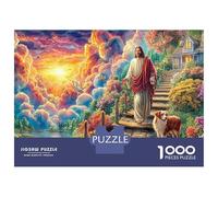 Heavenly Journey Puzzle Da 1000 Pezzi Per Adulti E Bambini Dai 12 Anni in Su Fantasy Forest Cottage Multicolore Immagine Dipinta Educativi Idea Regalo Uomo E Donna 70x50cm/1000pcs
