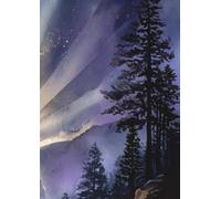 Heavenly Sun Rays Serene Sky watercolour 5 - Graph Journal - A4 0.5 cm (0.196 inch) Diced Paper, 120 Pages: Peaceful Writing notebook for Reflection, Inspiration, Gratitude, and Everyday Notes