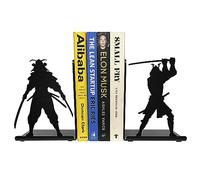 HeavenlyKraft Fermalibri decorativi in metallo per scaffali, fermalibri samurai, antiscivolo, fermalibri per la casa/ufficio, fermalibri fantasy, 17,8 x 14,2 x 10,2 cm, pezzo