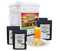 Heaven's Harvest Fornitura di cibo di emergenza "Kit 1 settimana" (60 porzioni di cibo e bevande) - Kit alimentare di sopravvivenza liofilizzato al 100% reale con una durata di conservazione di 25