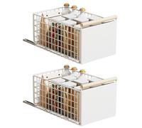 Heavy Du Acciaio al Carbonio Kitchen Cabinet Rack Regolabile Der Sle Shelf Facile Montaggio Multi Funct Sto Solut per Cucina Lavello e Nizat