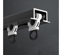 Heavy Du Aluminium ain Track Silent Single Rail System con rulli lisci per soggiorno e camera da letto da incasso soffitto ain aste per Ele Home Decor