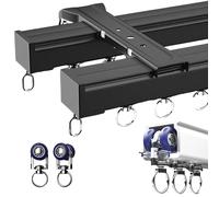 Heavy Du Aluminium Double ain Trac System - Binario da soffitto per camper e baia, versatile divisorio e aste facili da installare, perfetto per la decorazione della casa