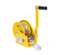 Heavy-Du - Argano manuale da 1180 kg, cricchetto bidirezionale con cavo in acciaio e gancio per sollevamento, rimorchio e recupero efficienti di camion, barche e rimorchi, per attività all'aperto