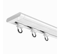 Heavy Du - Asta divisoria da soffitto, facile da installare, 4,7 m, colore: bianco, perfetta per la privacy in spazi aperti