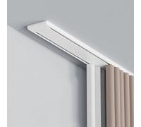 Heavy-Du - Binario in alluminio da 5 m, versatile asta nera per doccia e finestre, soluzione per la privacy, decorazione per la casa, facile da installare
