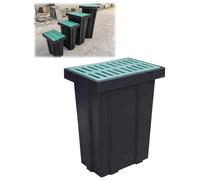 Heavy Du Catch bacino con griglia & De Basket per efficiente Yard Draina, Downspout, Ln & Soluts vialetto - Sistema di acqua ment