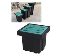 Heavy Du Catch bacino con griglia e cestino per un efficace drenaggio da cortile, ideale per pluviali, lns, vialetti e aree esterne