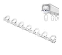 Heavy Du Ceiling ain Track S-Sd Wave Rail per le parti della stanza & Bay Silenzioso Serpentine ain Rod Bianco ain Hardware 58,4 cm Lunghezza