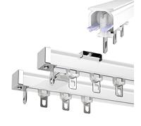 Heavy-Du Double ain Trac 4.6-12.5Ft Aste regolabili per montaggio a soffitto/parete spesse bianche ain aste t per la decorazione della casa 2,6 m