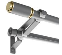 Heavy Du Modern ain Rods 1.2m Grigio Lega di Alluminio Drapery Pole con Detive End C Slish Cilindro Design per la Casa & Ufficio