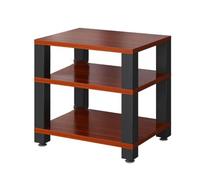 Heavy Du o Rack, Ste Conent nd, Movable Ma Tower, Record Player Sto, AV Equint nd, Entertainment Center nizer (Teak, 60x48x58cm)