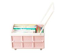 Heavy Du pieghevole Utili Cart con coperchio 4 ruote carrello della spesa per la spesa lavanderia giardino portatile e versatile Sto Solut