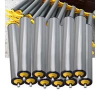 Heavy Du PVC Roller Conveyor Set 11 rulli di ricambio lunghezze da 40" a 4" diametro 2.4" ideale per la movimentazione dei materiali in applicazioni industriali