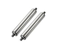 Heavy Du Roller Conveyor - Confezione da 2 rulli in acciaio per albero non alimentato, facili da installare, ideali per magazzini e uso industriale, design a h color argento
