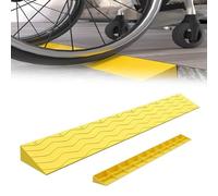 Heavy Du sedia a rotelle p per Did 300 kg Capaci plastica PP altezza 1 10 cm ideale per sedie a rotelle, scooter, passeggini (giallo 20 x 9,5 cm)